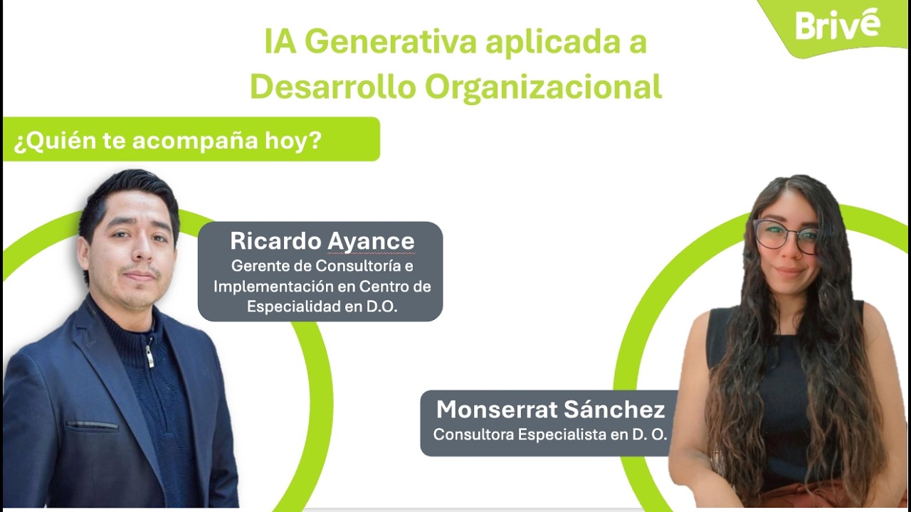 Masterclass: IA generativa aplicada en iniciativas de Desarrollo Organizacional