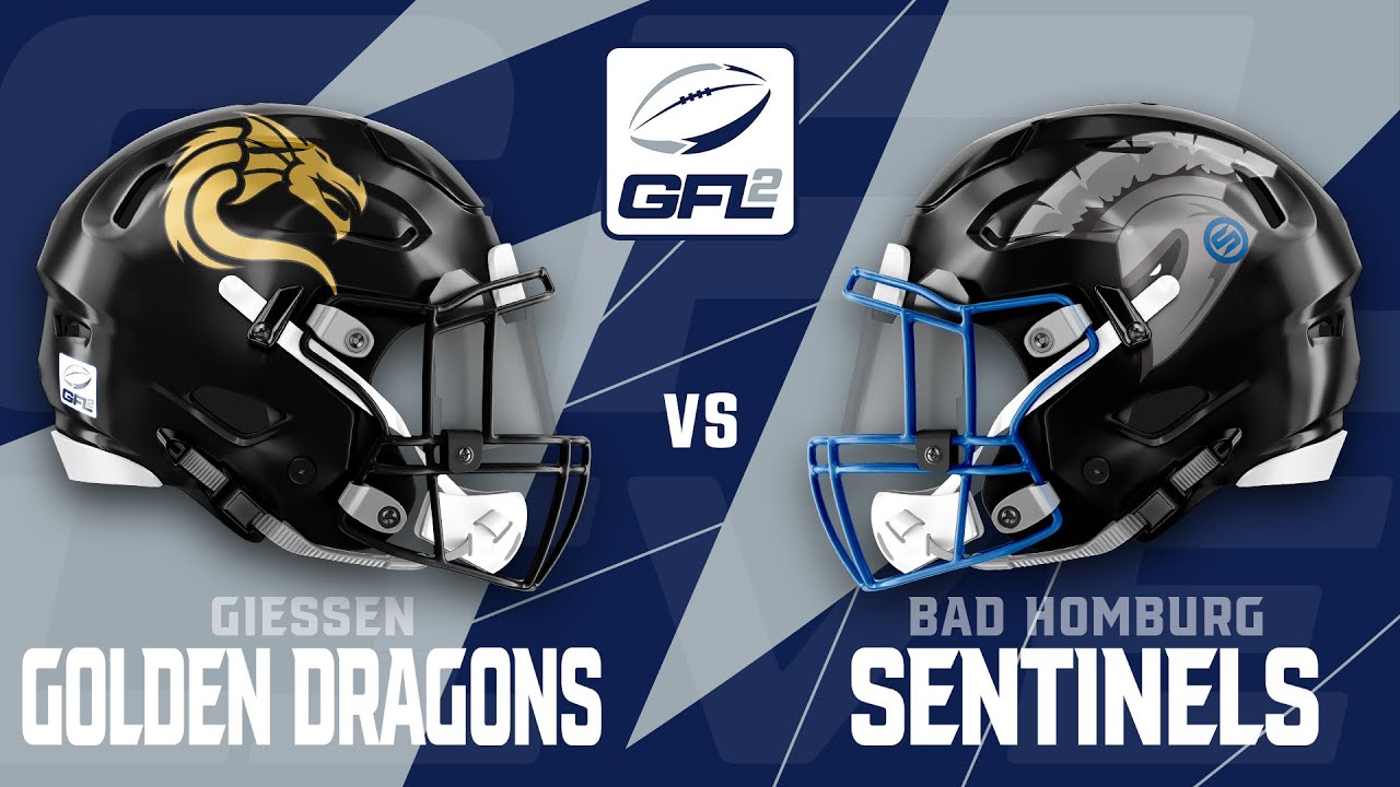 GFL2 Spiel der Woche: Giessen Golden Dragons - Bad Homburg Sentinels