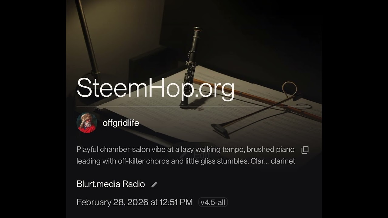 Blurt.media Radio - The SteemHop.org Salon Orchestra on Suno 