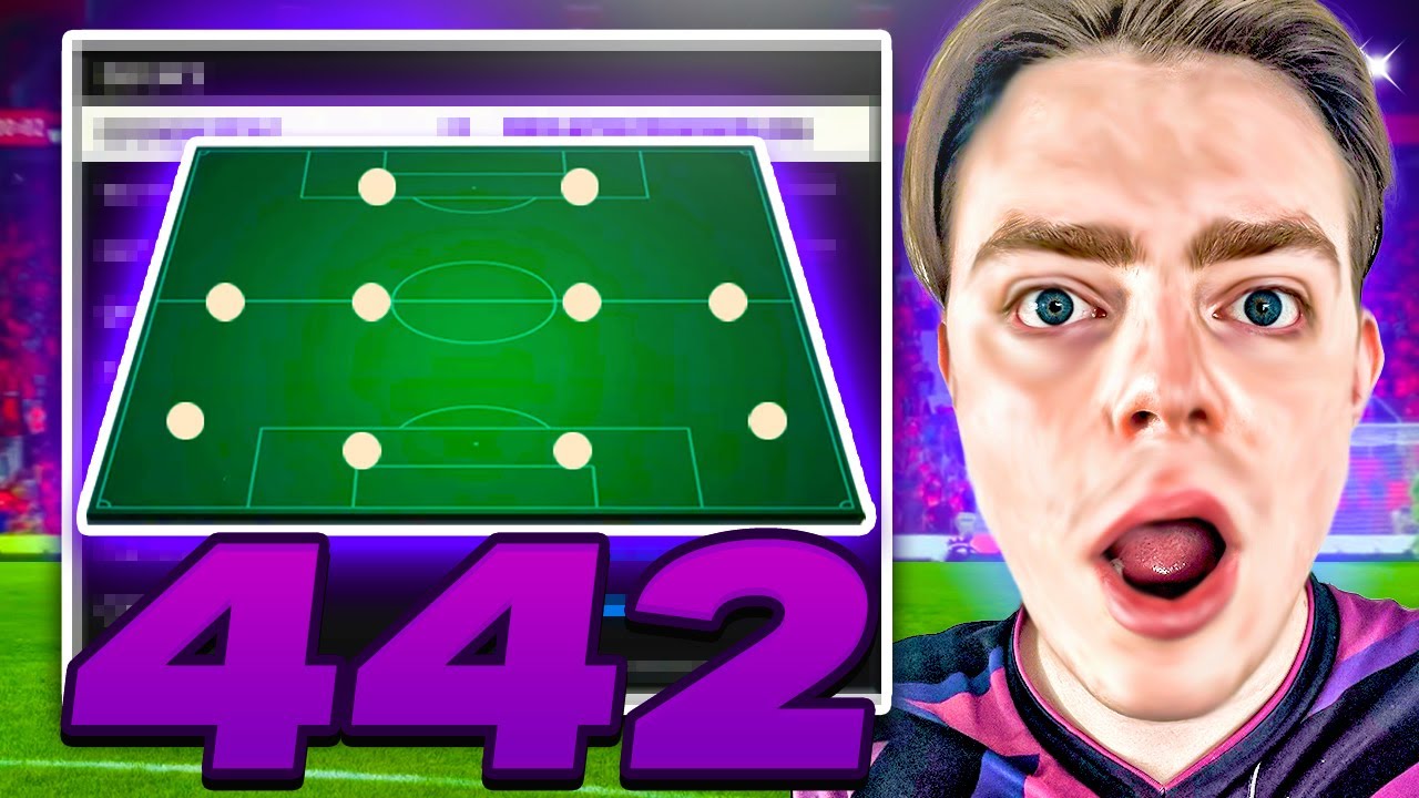 My TOP 1% 442 is CRAZY ✅🔥 Best EAFC 24 Custom Tactics & Formation