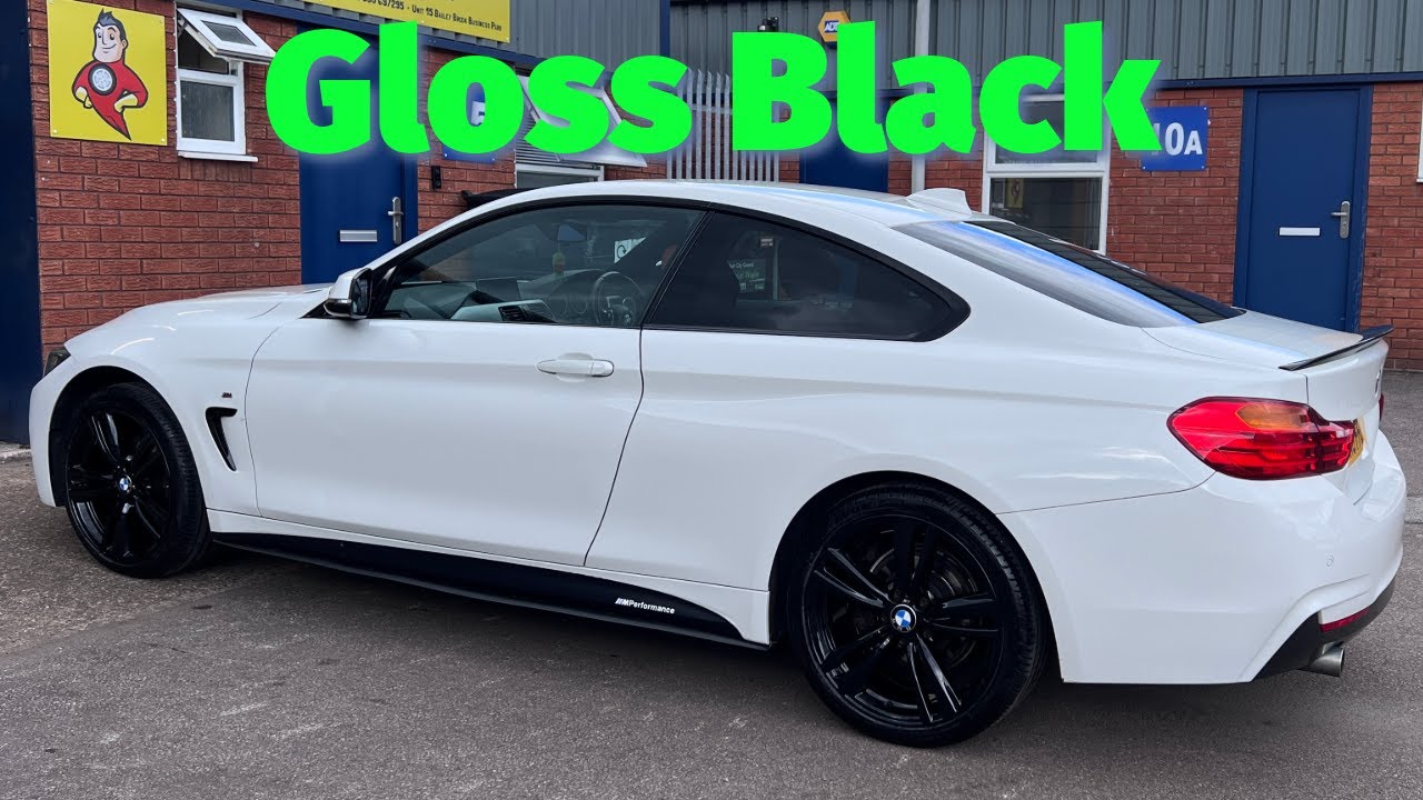 Powder Coating A BMW 4 Series’ Wheels Gloss Black
