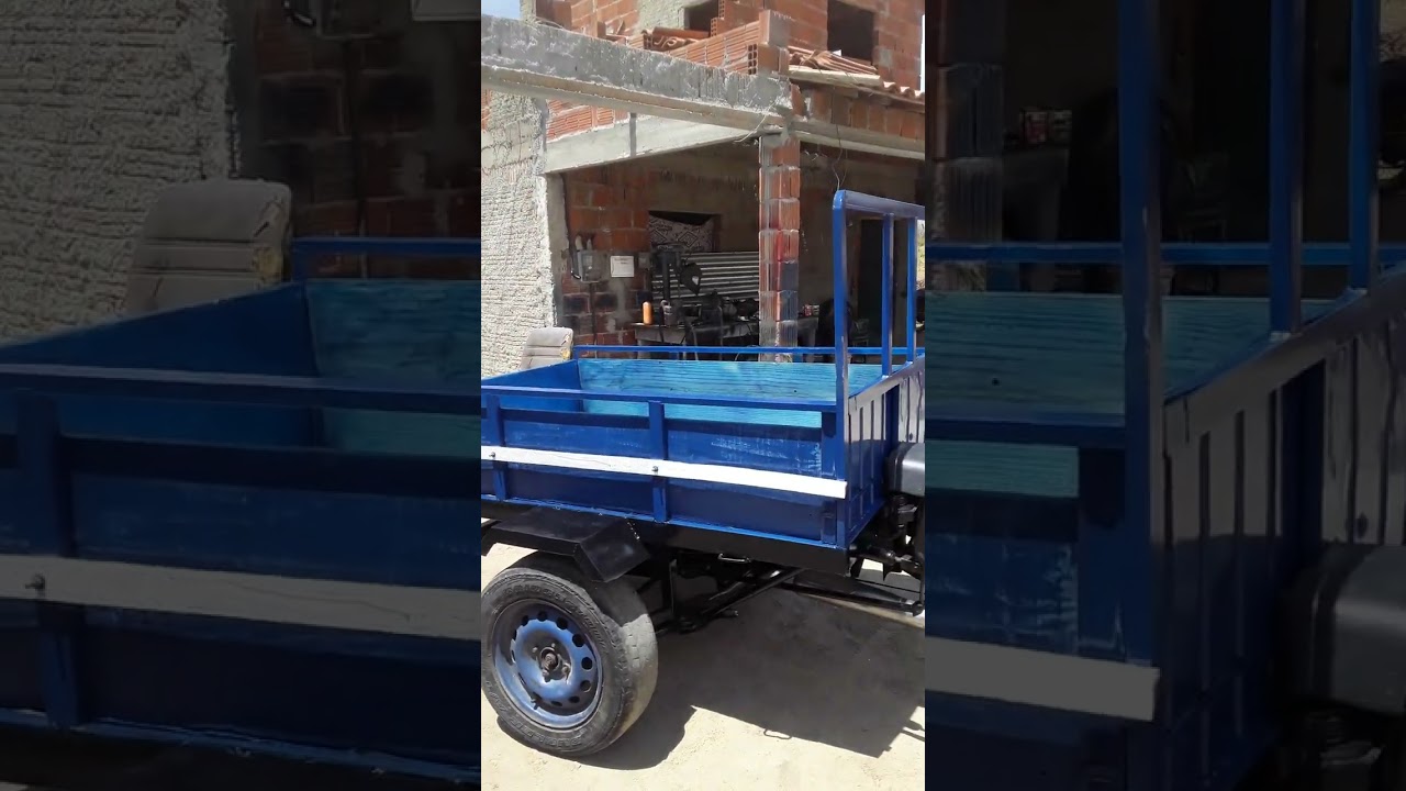 O triciclo ja finalizado pronto para entrega