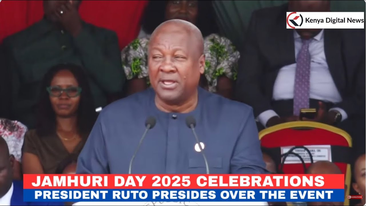 Ghana President John Dramani Mahama's speech in Kenya during Jamhuri Day 2025 celebrations