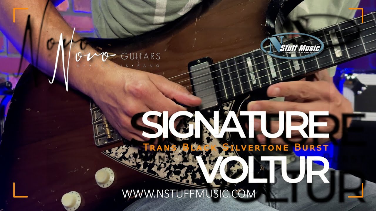 NOVO Signature Voltur - Trans Black Silvertone Burst