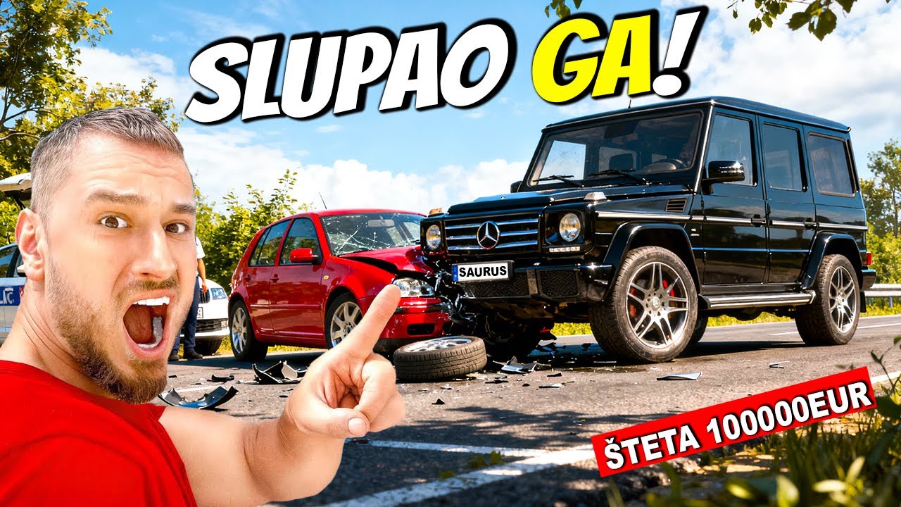 UZEO TATINOG GOLFA 4 & SLUPAO G-KLASU OD SAURUS GANG! *Šteta 80.000 eura*