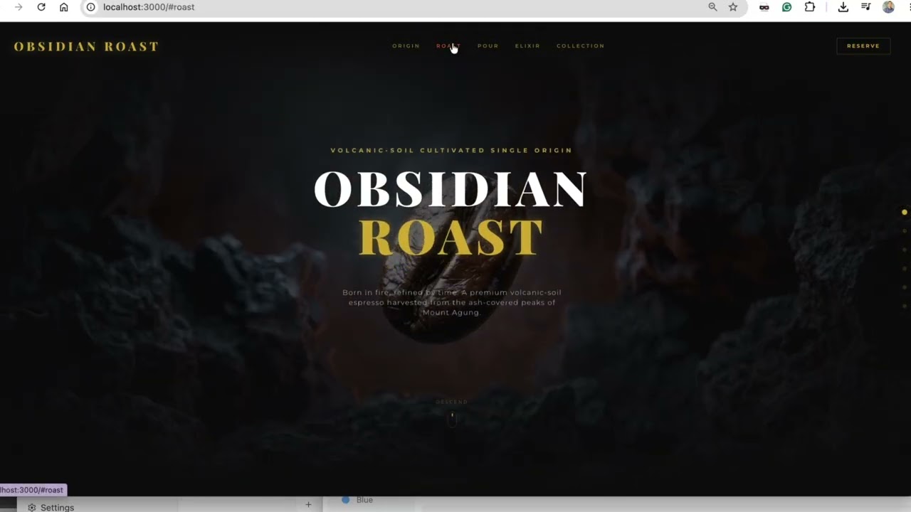 Building Cinematic Website with AI - Pure Gold