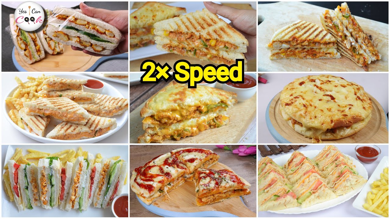 Iftar & Sehri Special 9 Best Sandwich Recipes by (YES I CAN COOK)