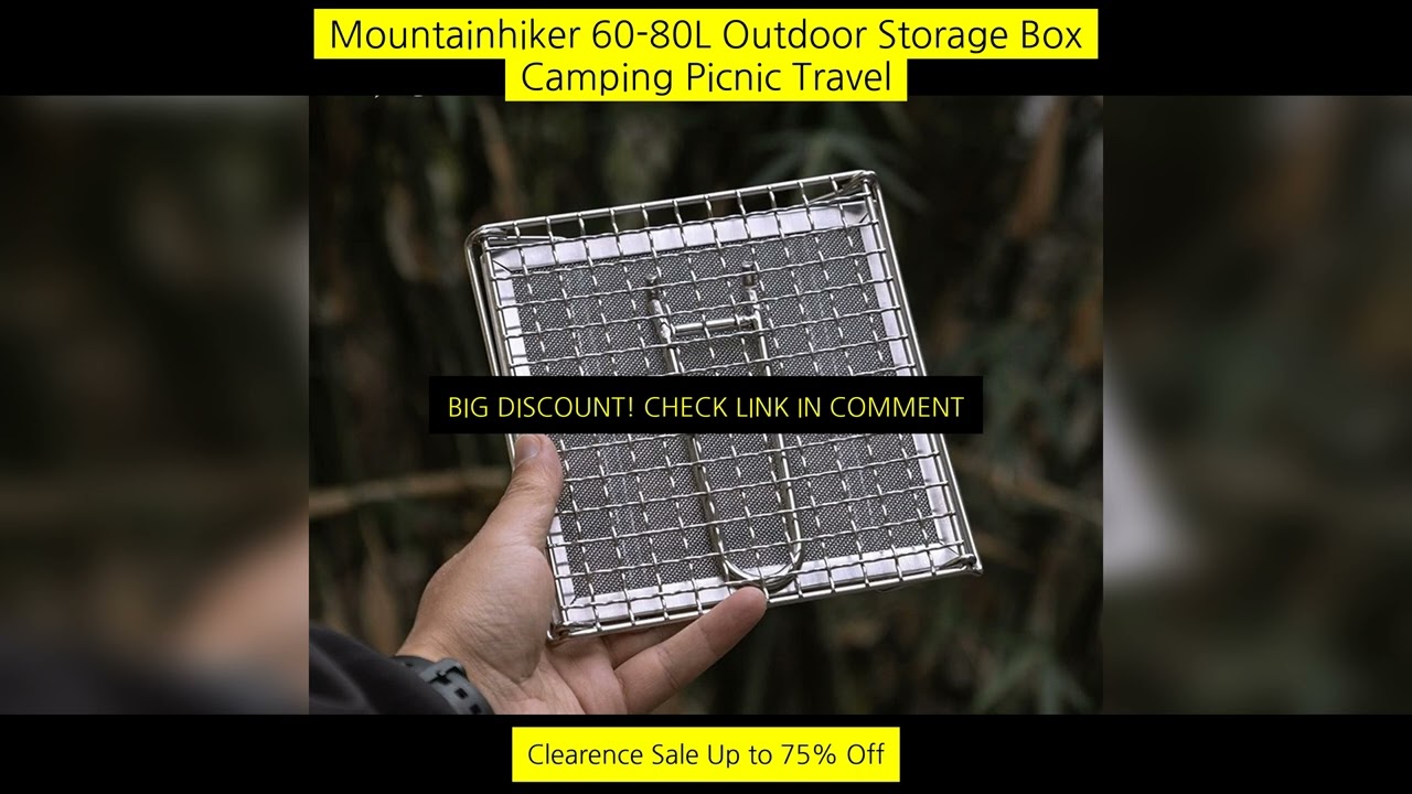 Campingmoon Outdoor Camping 304 Stainless Steel Folding Toast Grill Net