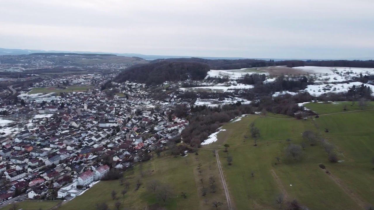 Flug über Hauingen & Lörrach Region