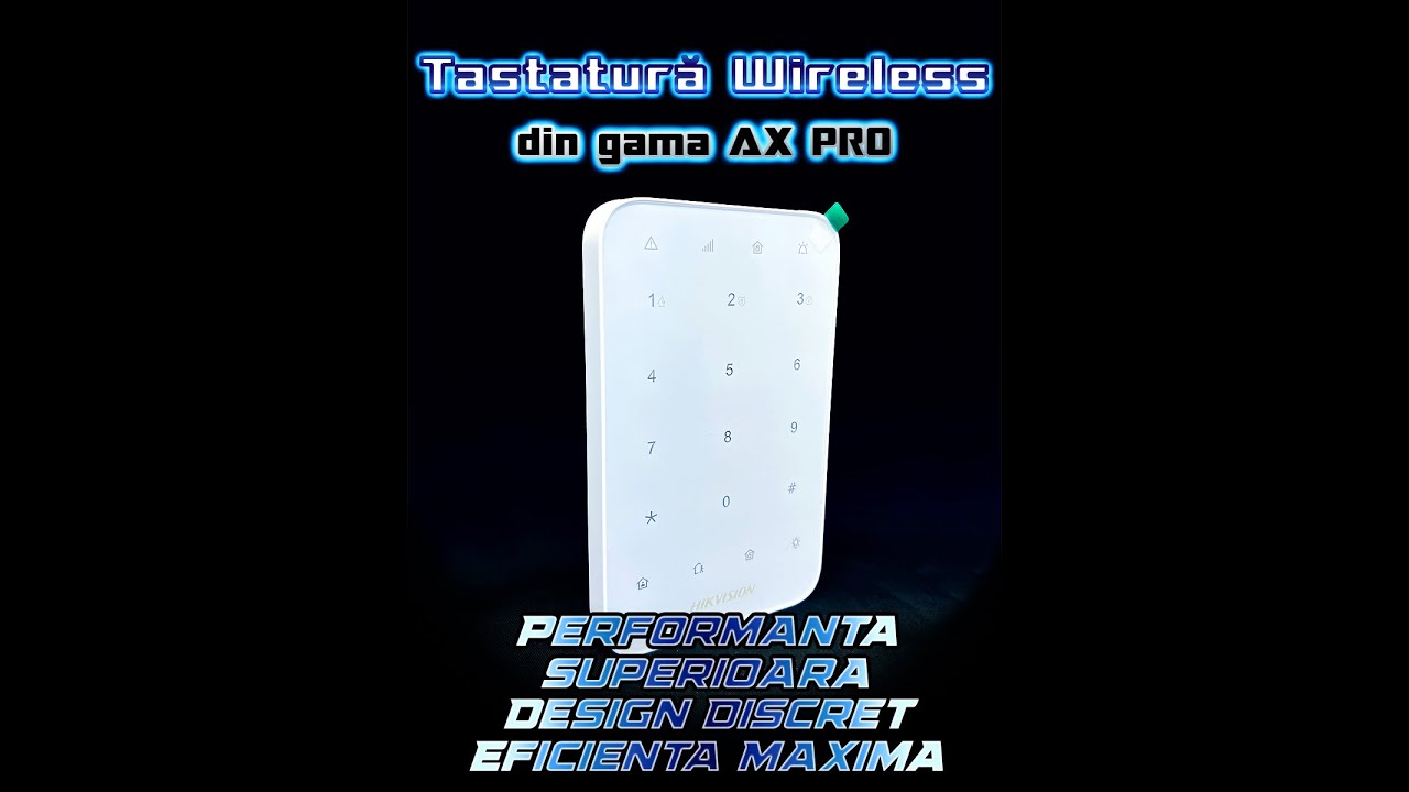 Wireless Keypad din gama AX PRO, de la Hikvision
