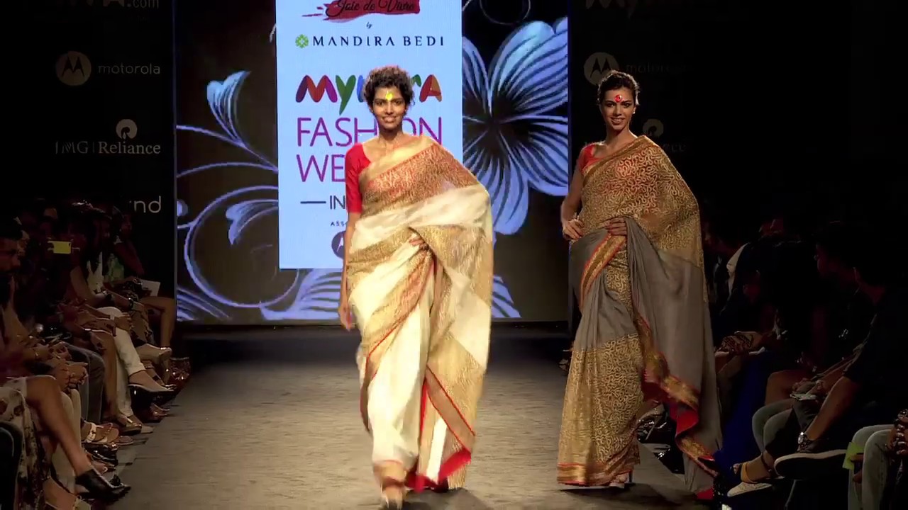 Mandira Bedi's Quirky and Classic Sarees Collection Display at MFW