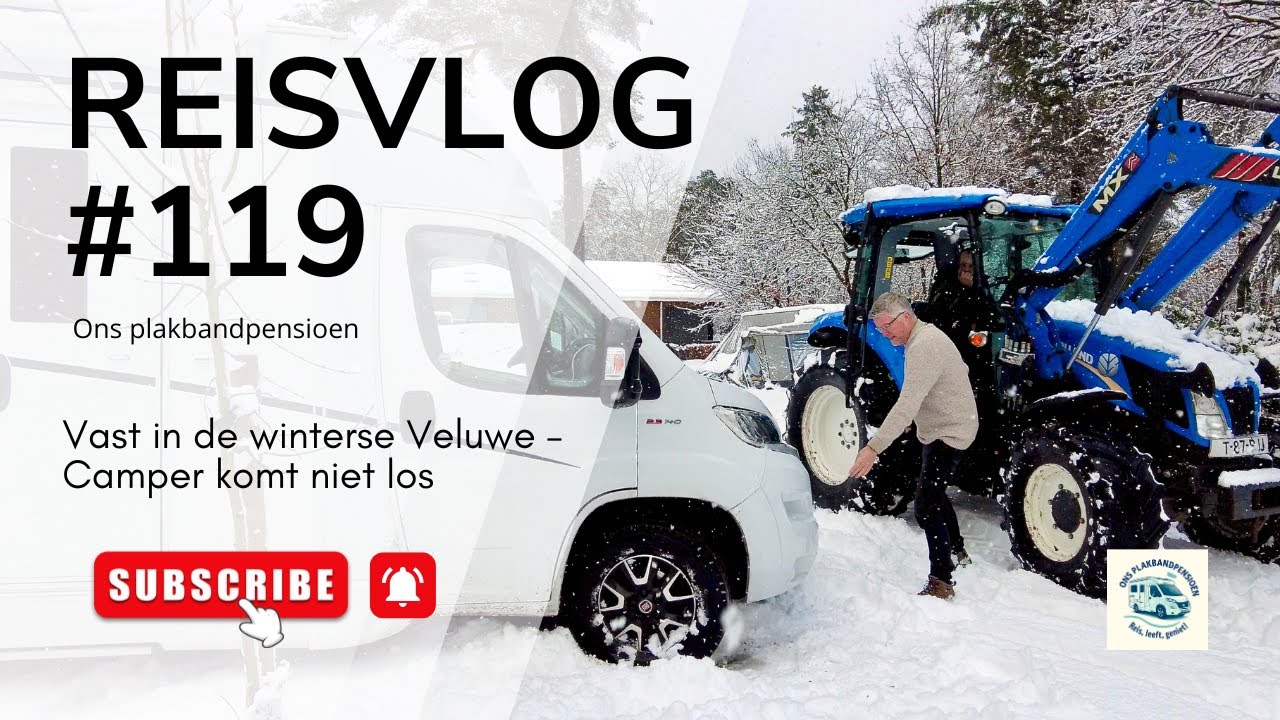 Reisvlog #119: Vast in de winterse Veluwe – We vinden onze weg naar Nagele