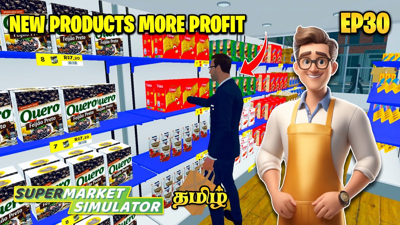 New Products More Profits in Supermarket Simulator || EP30 || TechKitTamil