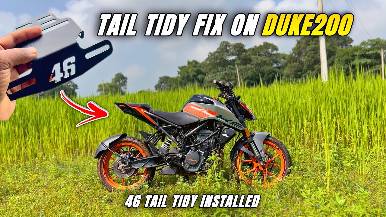 Duke200 Tail Tidy Modification 2025🔥| Stock Tail Tidy Removed ⚠️