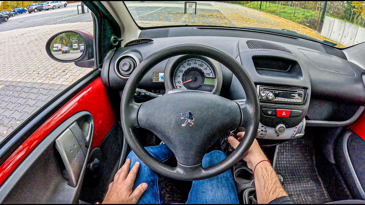 2009 Peugeot 107 (1.0 12V 68 hp) | POV Test Drive #2588 Joe Black