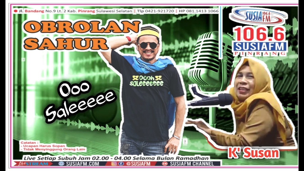 SiaranSahur Ahad 25 Ramadhan 1447 H | 15 Maret 2026 | SusandanOooSaleeeee