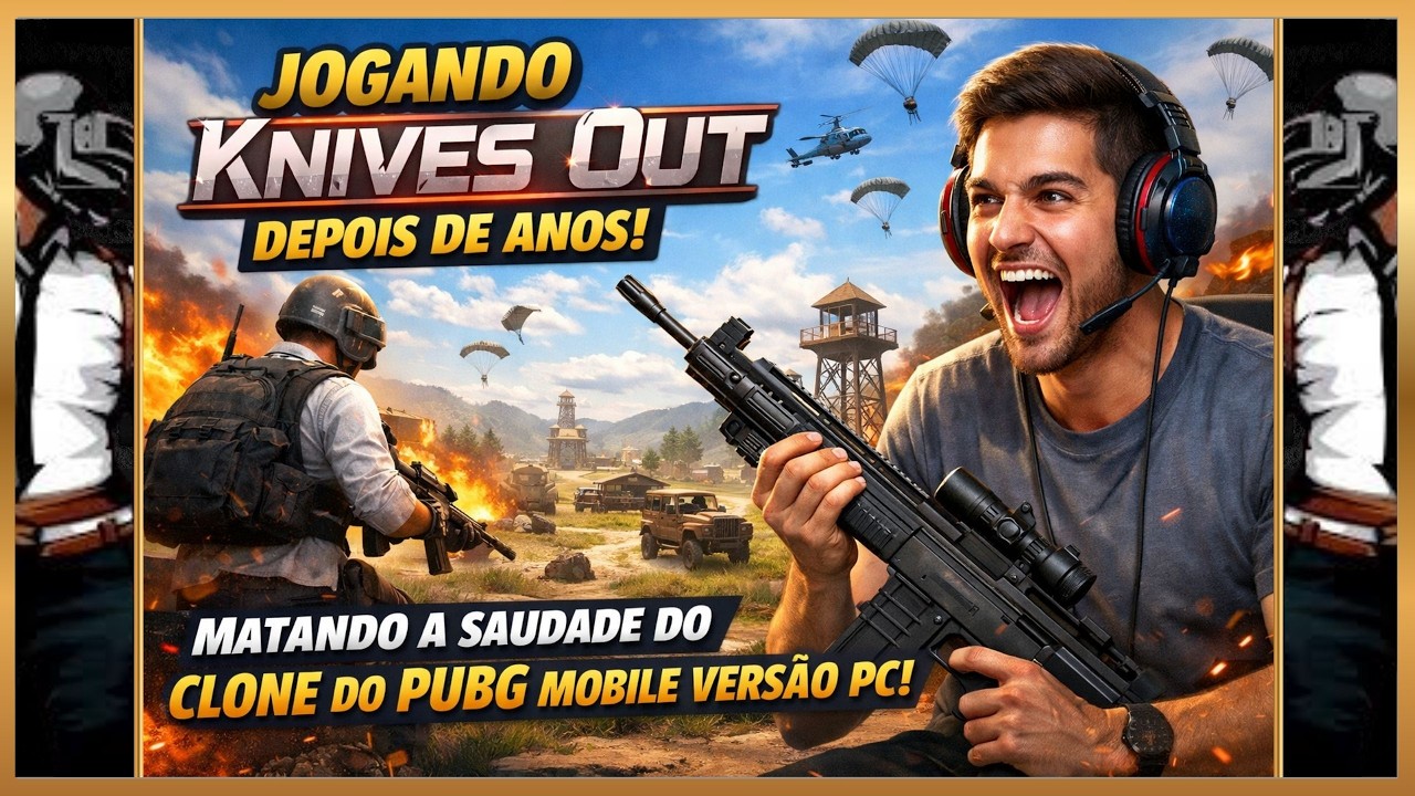 KNIVES OUT - A COPIA DE PUBG MOBILE - VERSÃO PC - REVISITANDO O JOGO DEPOIS DE 6 ANOS! #battleroyale