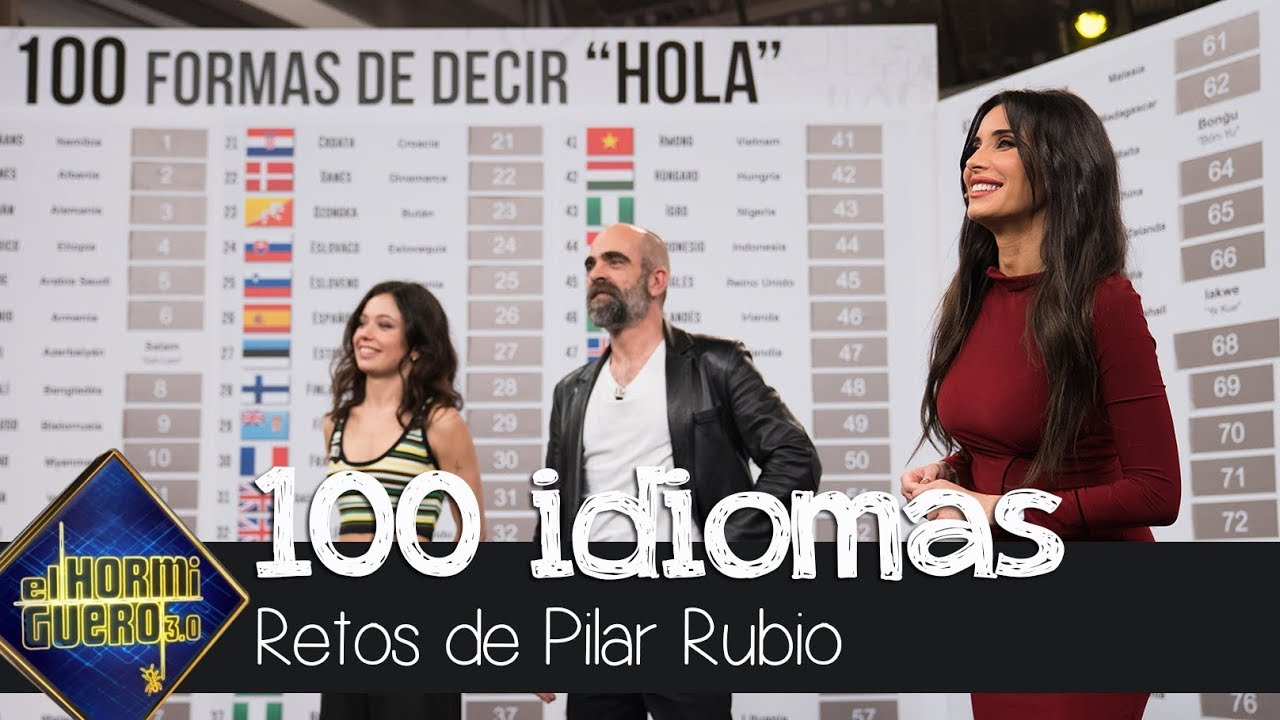 La admirable demostración de Pilar Rubio: saludar en 100 idiomas diferentes - El Hormiguero 3.0