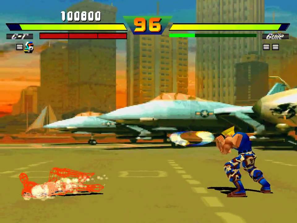 Cycloid Gamma Vs Guile-Street Fighter Ex Arcade