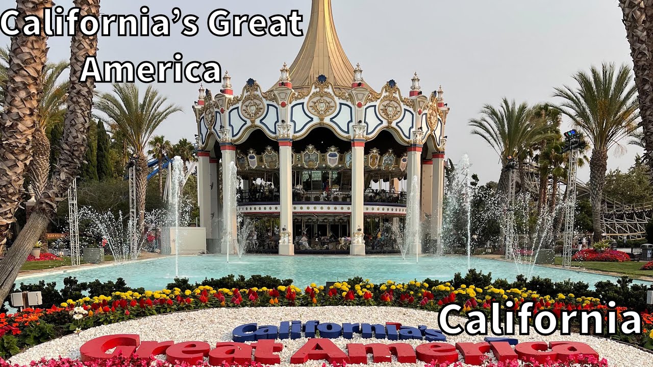 California’s Great America Amusement Park Tour - Santa Clara, California - USA - [4K]