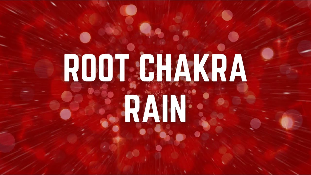 ROOT CHAKRA RAIN | Black Screen | 12 Hours | No Midway Ads | Relax/ Sleep/ Calm Anxiety/ Focus