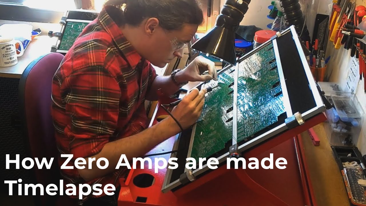 How Zero Stereo Pedalboard Guitar Amplifier is made - Timelapse
