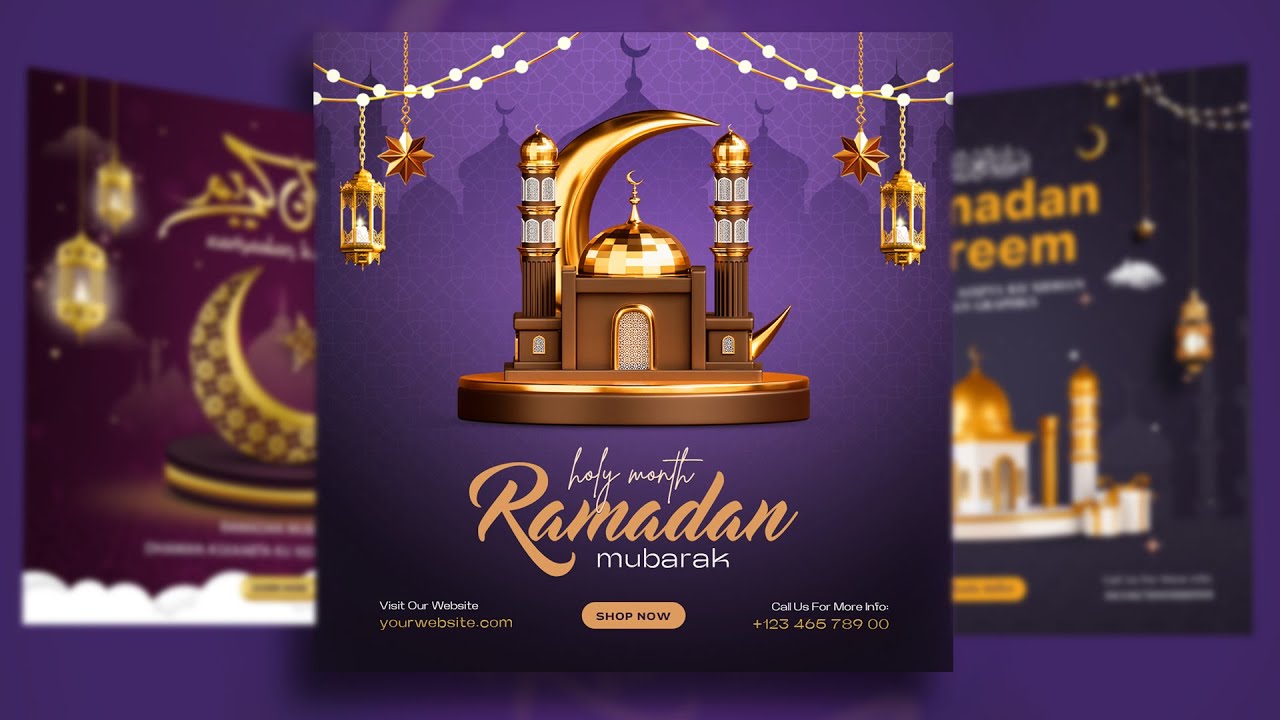 BARO || SIDA LOO SAMEEYO POSTER DESIGN QURXOON | RAMADAN MUBARAK | Maan Graphics 2025