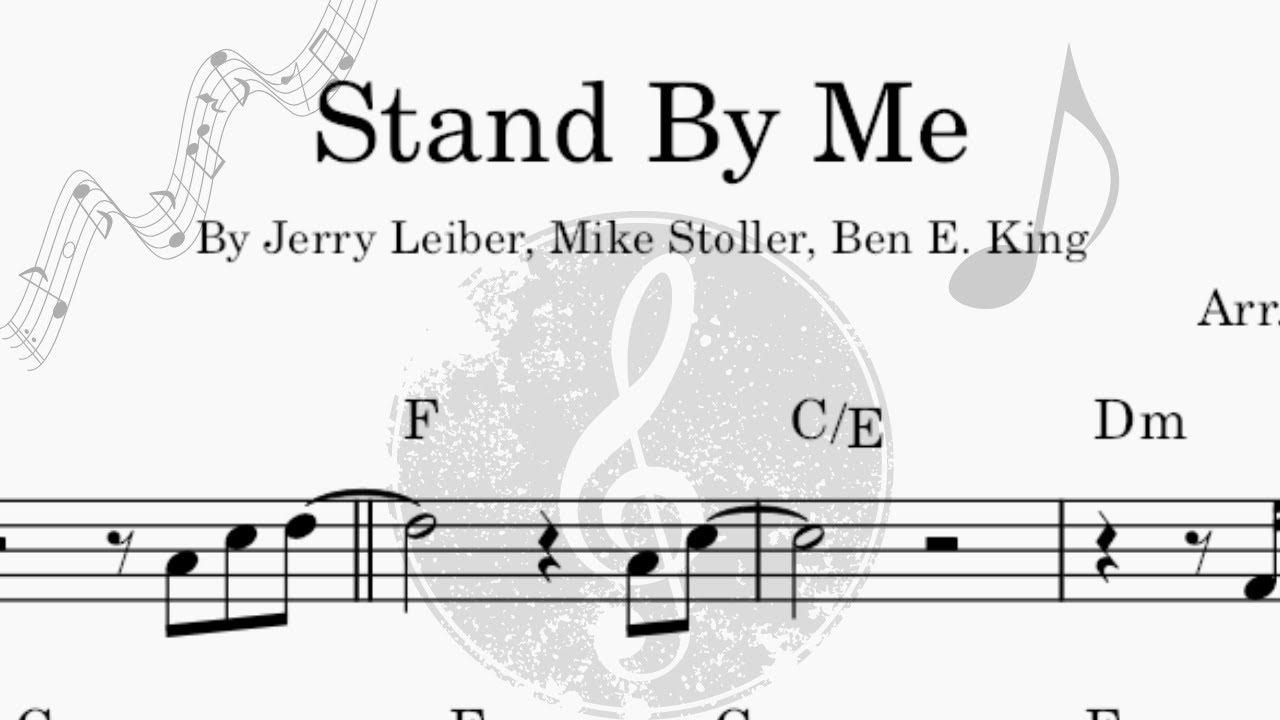 Stand By Me - Grátis Vídeo Partitura - Trompete Bb - Bossa Nova Version - playback