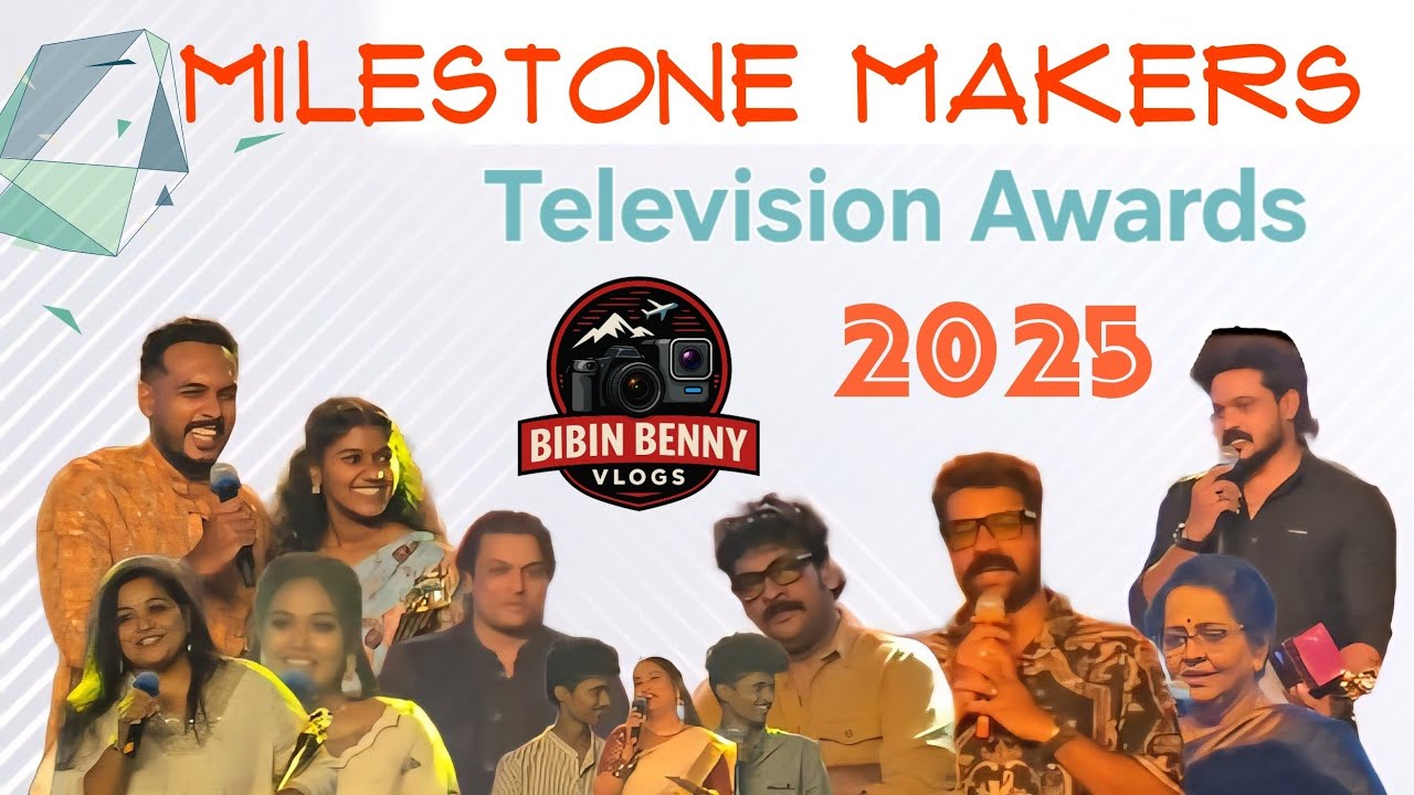 Milestone Makers Television Awards 2025 Bibin Benny Vlogs