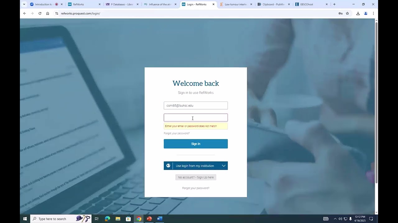 Introduction to RefWorks