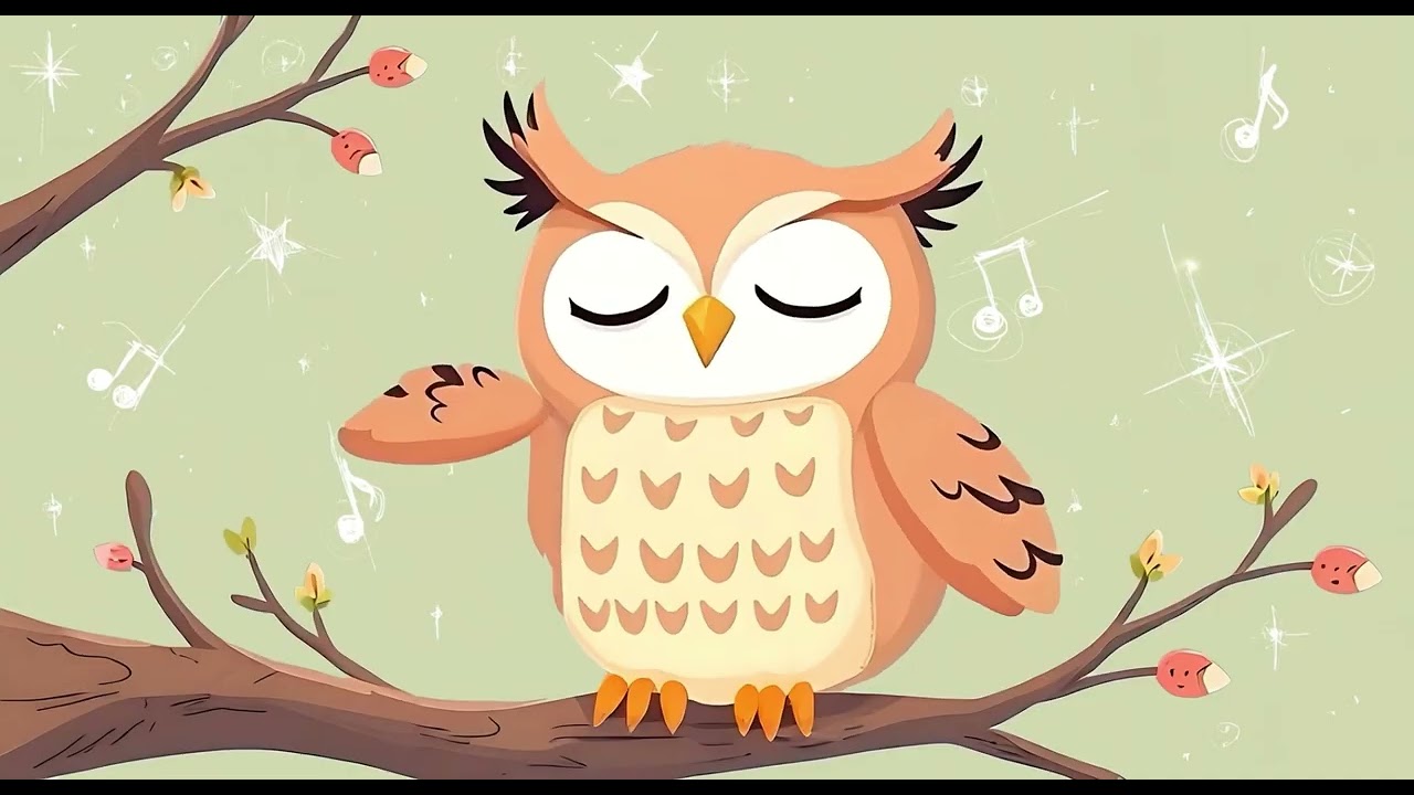 Sleep instantly with instrumental lullaby 💤🦉 Mindy The Sleepy Owl🦉 kids and babies fall asleep