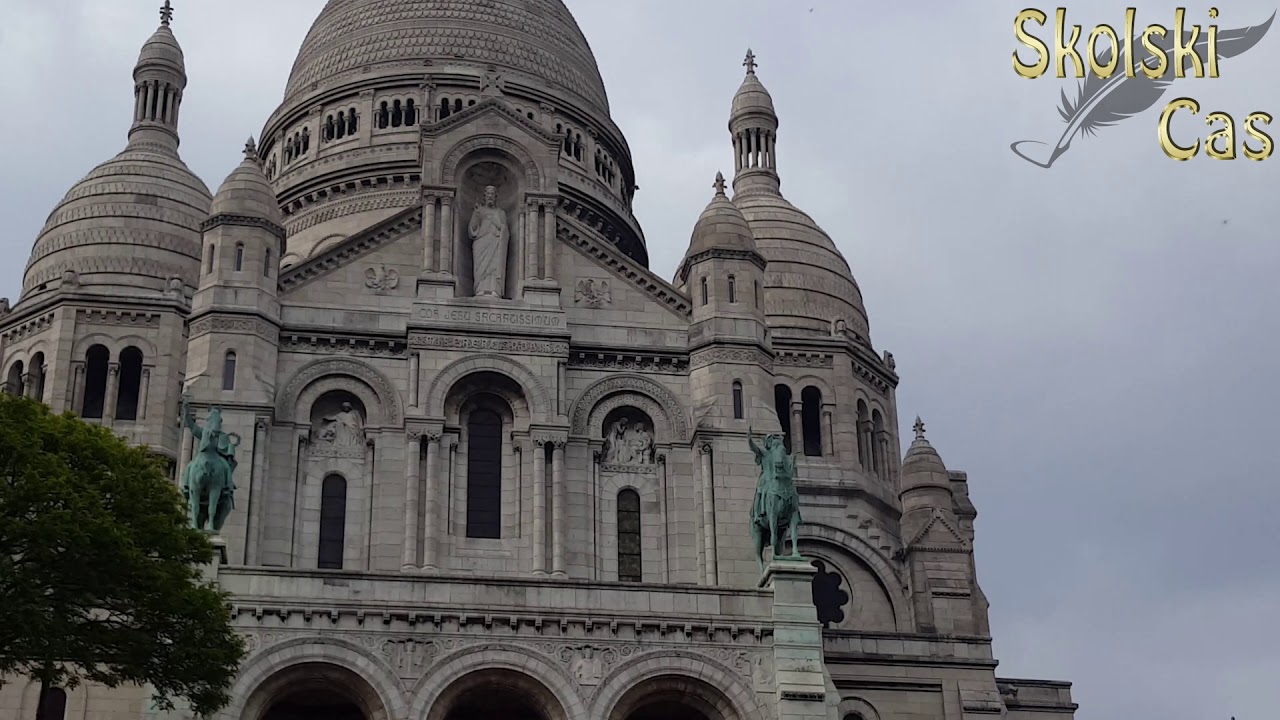 Beautiful Basilica of the Sacred Heart of Paris, Roman Catholic church in France
