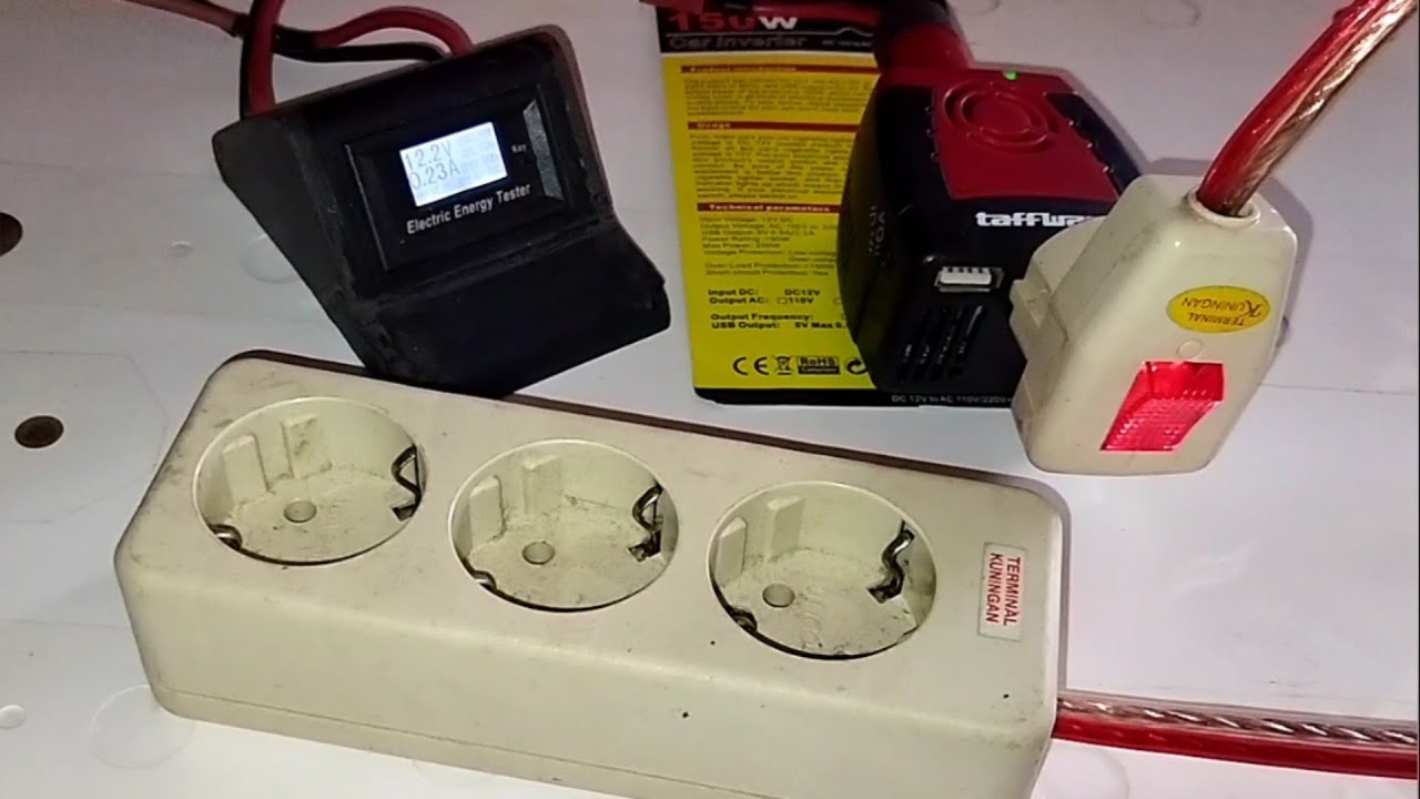 review ujicoba beban maks inverter taffware t150w