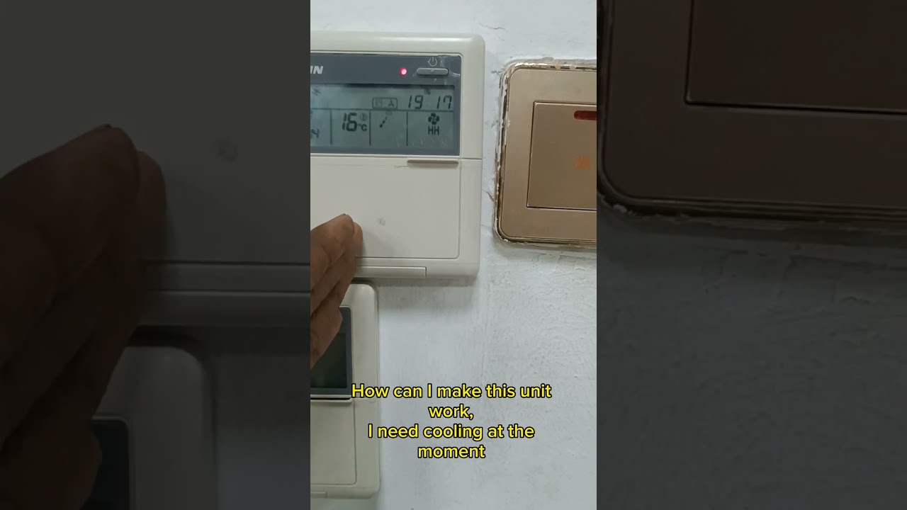 Daikin VRV Error code U4 Emergency Solution when Some indoor units are turned off