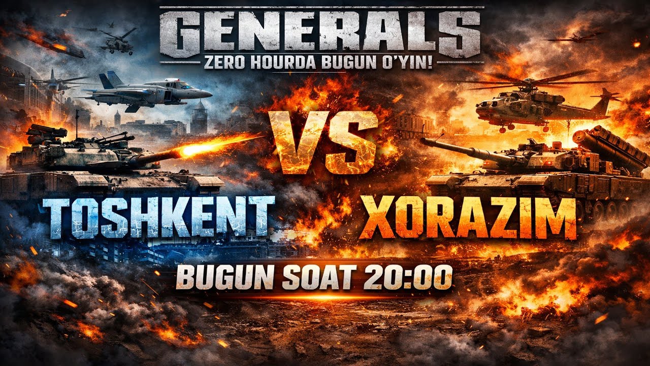 🔴 JONLI EFIR   TOSHKENT VS XORAZM (BO9) GENERAL ZERO HOUR