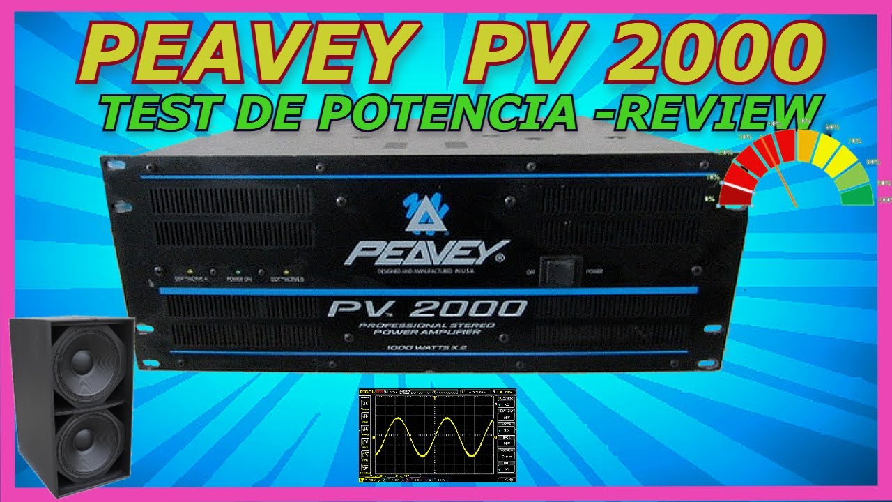 PEAVEY PV 2000 ✨TEST DE POTENCIA 💪REVIEW, PRUEBA DE SONIDO 🔊🎵