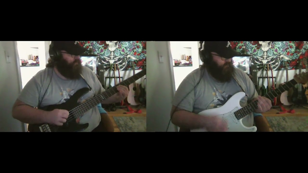 Untitled Punk Song Dual Playthrough #punk #punkrock #guitar #bass #playthrough #90svibes  #poppunk