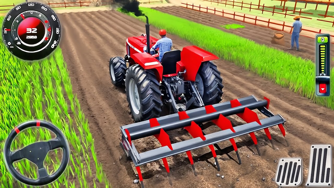 Indian Tractor Farming Game 🚜 Realistic Farming Gameplay | PR Gaming