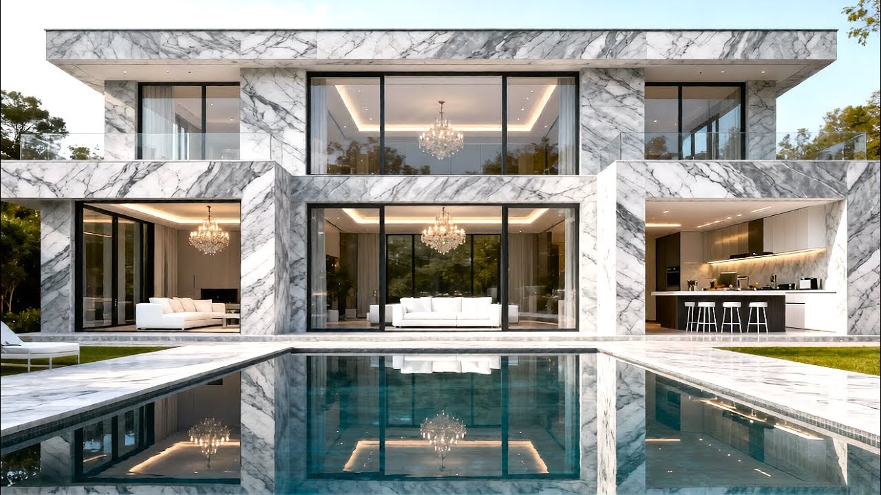 Inside a $100M Ultra Luxury All Marble Mansion | Billionaire Lifestyle