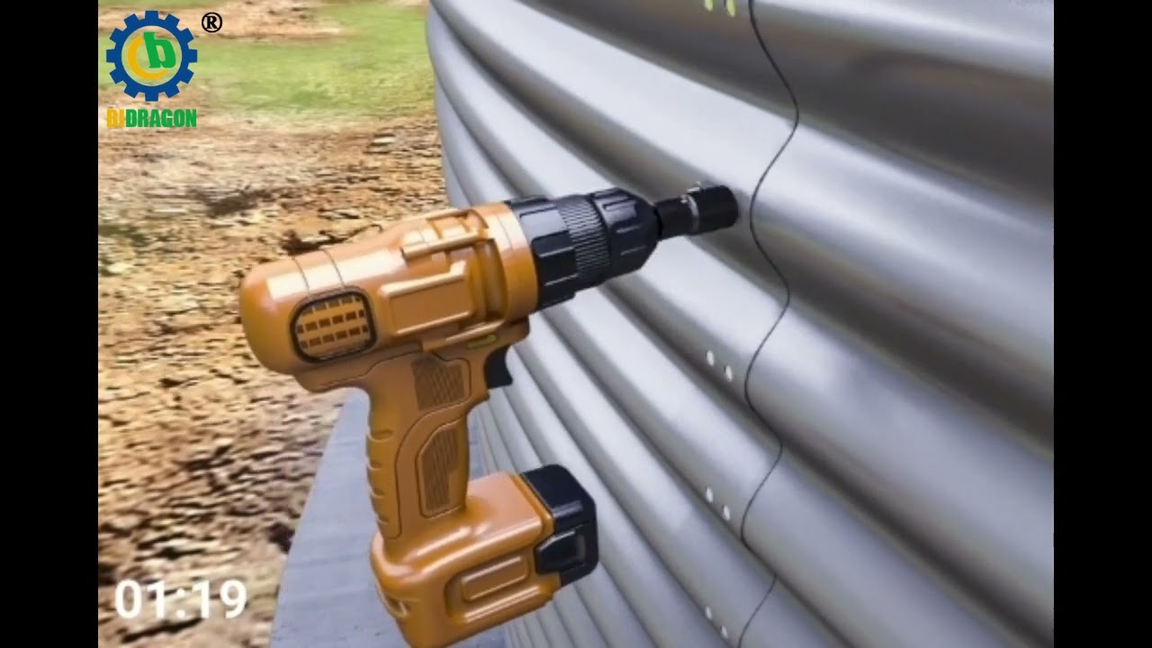 Corrugated galvanized water storage tank