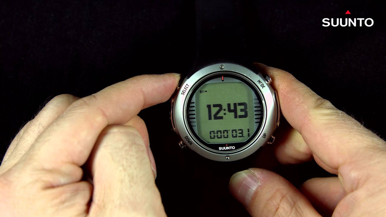 Suunto D6i - How to use stopwatch