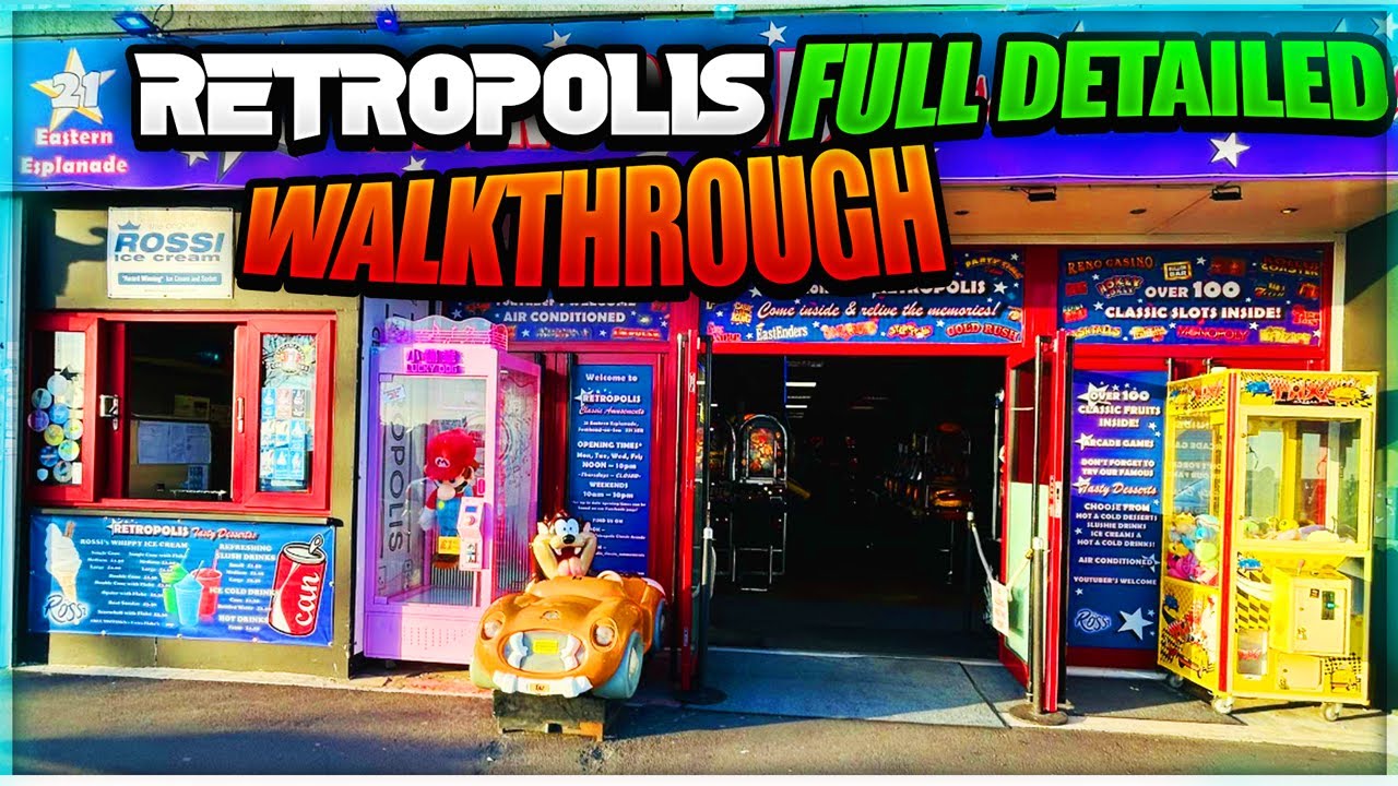 UK SLOTS: RETROPOLIS SOUTHEND FULL ARCADE TOUR MARCH 2024 INCLUDING NEW ARRIVALS