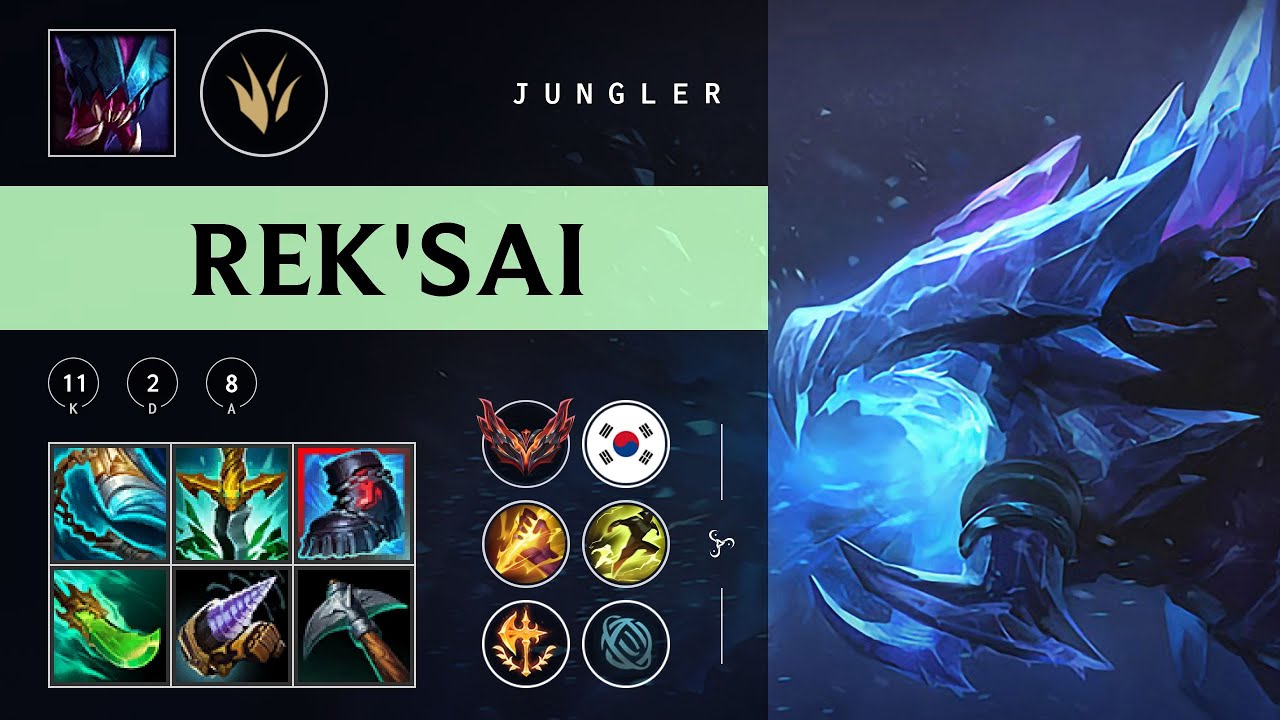 Rek'Sai Jungle vs Viego - KR Grandmaster Patch 25.22