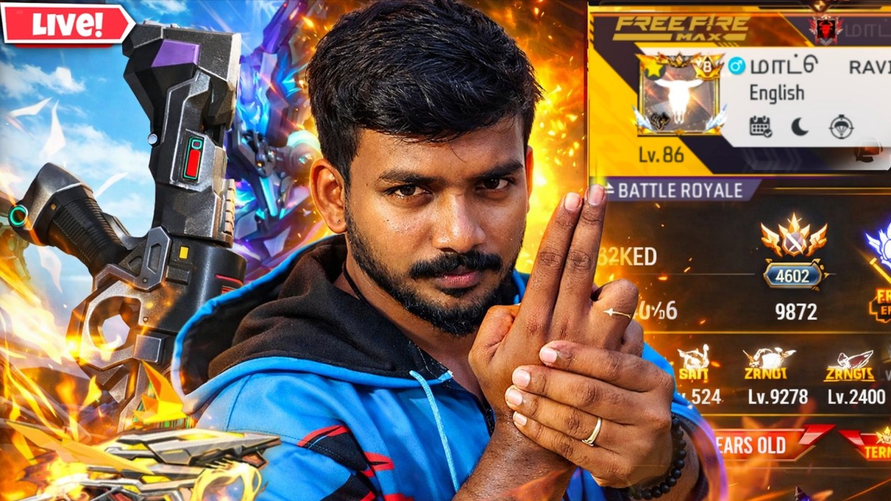 தமிழ் - 🔥 NEW UPDATE RAVI FREE FIRE LIVE TAMIL  {DAY - 1}🔥||Garena-FreeFire Max Live #matturavi
