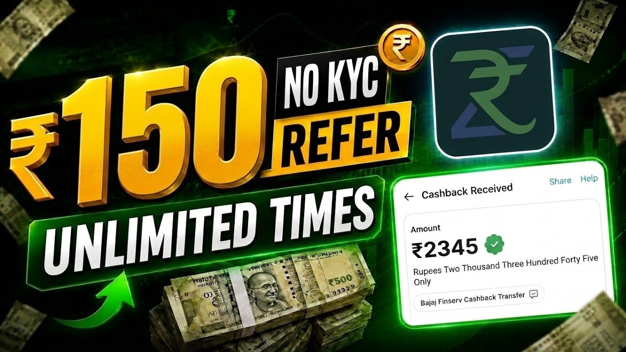 New Refer & Earn App 2026 | ₹150 Per Referral | Best Refer And Earn App | Earn Money Today | No Kyc