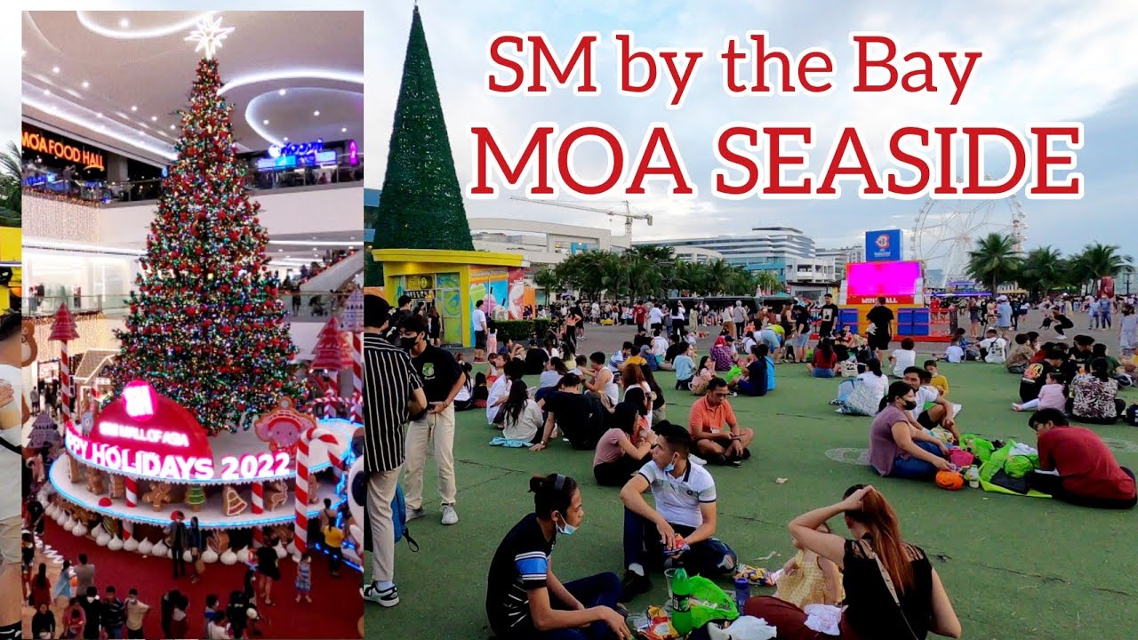 [4K] SM MALL OF ASIA - MOA SEASIDE pre- CHRISTMAS walking tour | Pasay City 🇵🇭