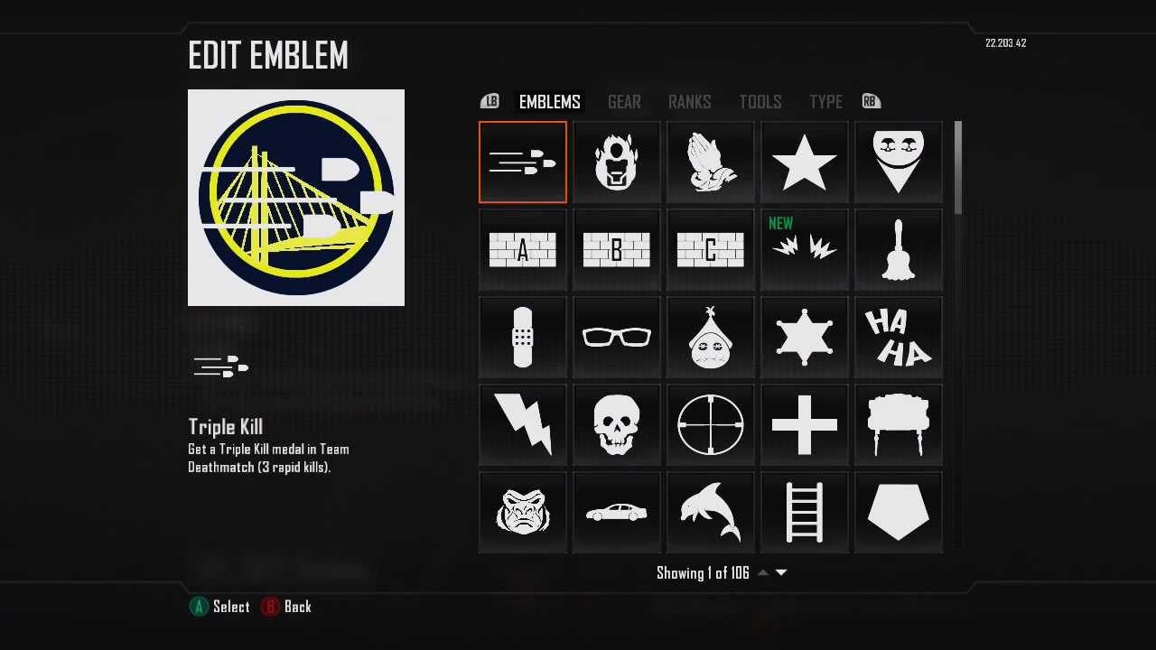 Golden State Warriors (Bridge) Emblem for Black Ops 2