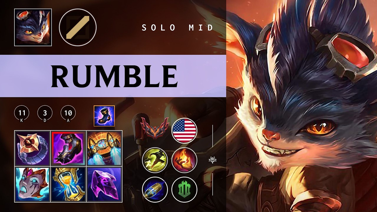 Rumble Mid vs Yone - NA Grandmaster Patch 26.03