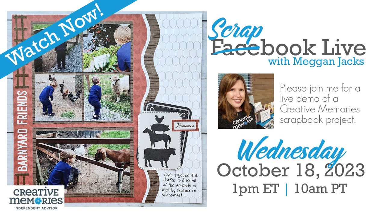 Scrapbook Live with Meggan Jacks - October 18, 2023