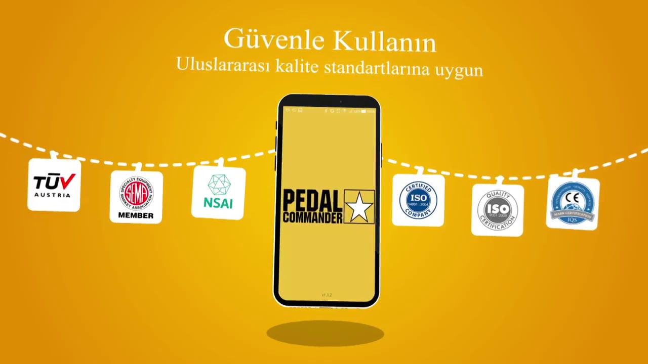 Pedal Commander cep telefonu uygulaması